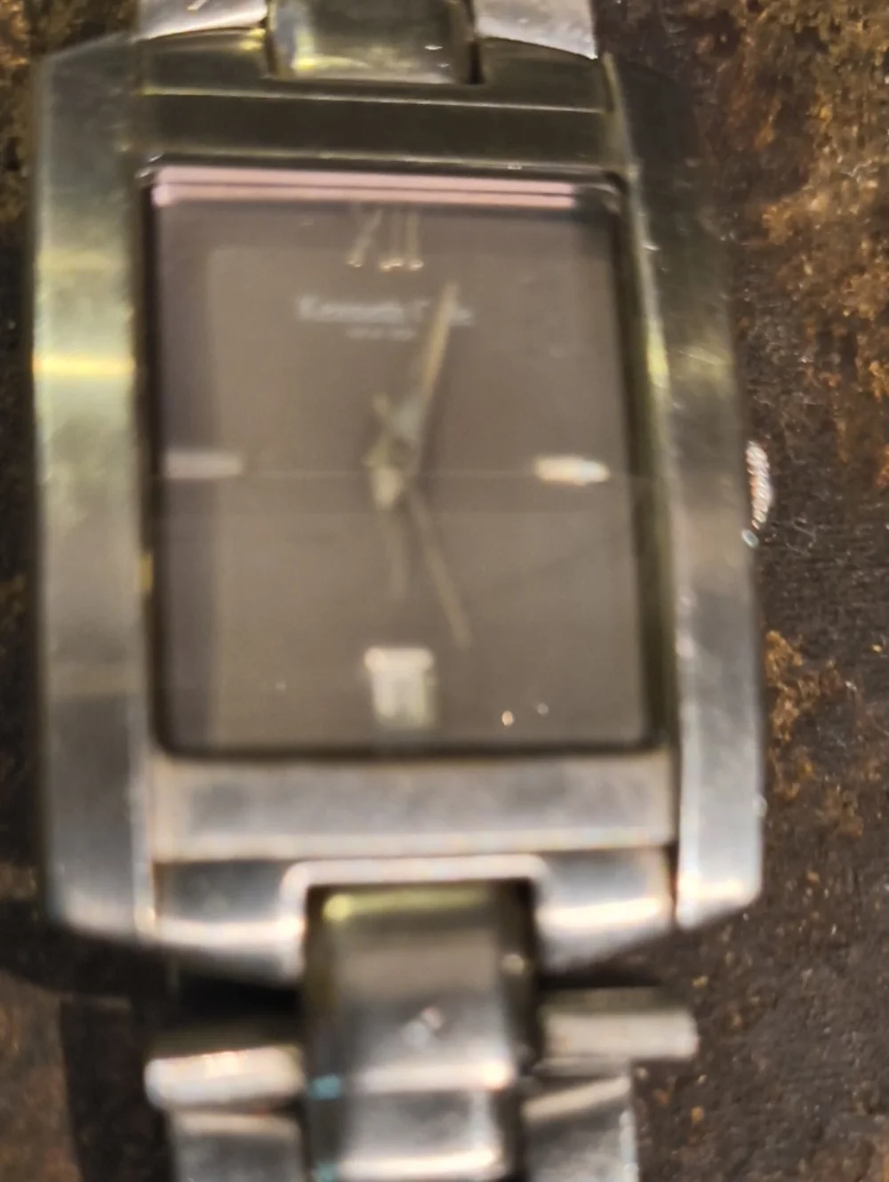 Kenneth Cole Mens Wrist Watch Stainless Band, Rose Gold Face Date/Time Working